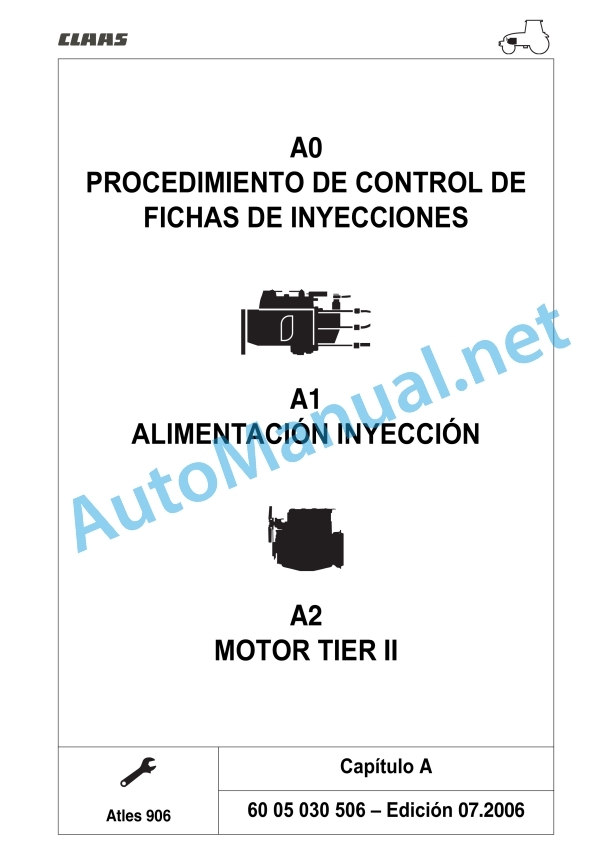 Claas Atles 946-926 Rz (A01) Tractors Repair Manual ES 16 Claas Atles 946-926 Rz (A01) Tractors Repair Manual ES - Image 16