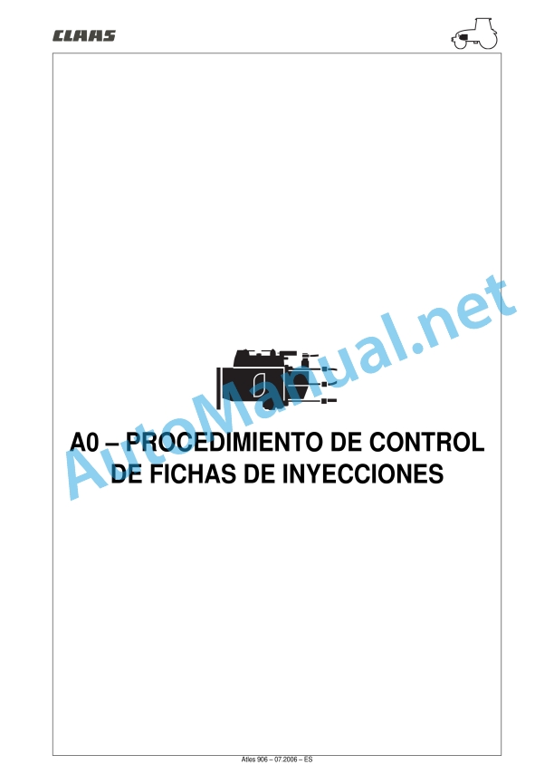 Claas Atles 946-926 Rz (A01) Tractors Repair Manual ES 17 Claas Atles 946-926 Rz (A01) Tractors Repair Manual ES - Image 17