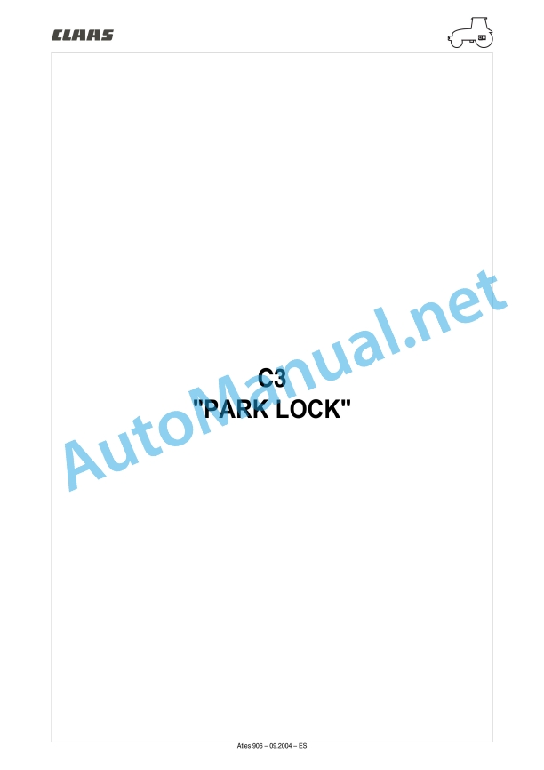 Claas Atles 946-926 Rz (A01) Tractors Repair Manual ES 25 Claas Atles 946-926 Rz (A01) Tractors Repair Manual ES - Image 25
