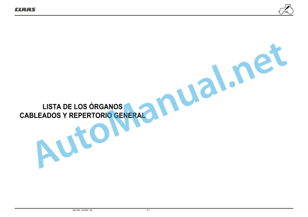 Claas Atles 946-926 Rz (A01) Tractors Repair Manual ES 27 Claas Atles 946-926 Rz (A01) Tractors Repair Manual ES - Image 27
