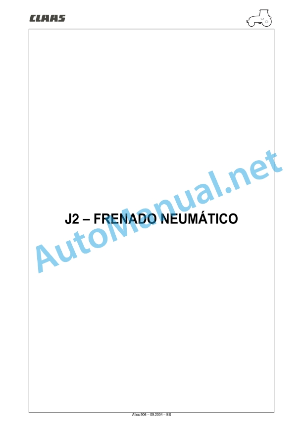 Claas Atles 946-926 Rz (A01) Tractors Repair Manual ES 31 Claas Atles 946-926 Rz (A01) Tractors Repair Manual ES - Image 31