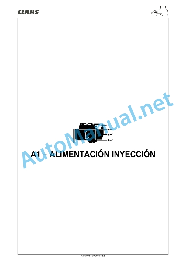 Claas Atles 946-926 Rz (A01) Tractors Repair Manual ES 35 Claas Atles 946-926 Rz (A01) Tractors Repair Manual ES - Image 35