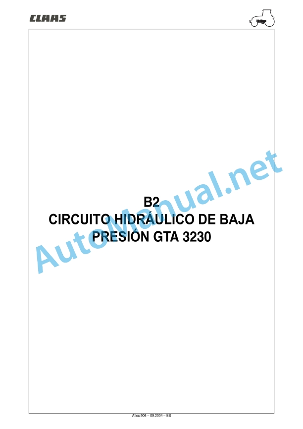 Claas Atles 946-926 Rz (A01) Tractors Repair Manual ES 36 Claas Atles 946-926 Rz (A01) Tractors Repair Manual ES - Image 36