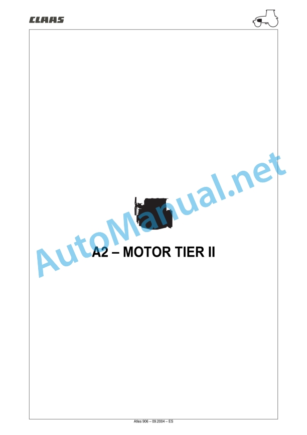 Claas Atles 946-926 Rz (A01) Tractors Repair Manual ES 37 Claas Atles 946-926 Rz (A01) Tractors Repair Manual ES - Image 37