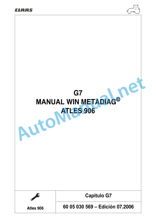 Claas Atles 946-926 Rz (A01) Tractors Repair Manual ES 38 Claas Atles 946-926 Rz (A01) Tractors Repair Manual ES - Image 38