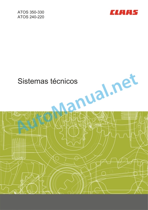 Alternative view of Claas Atos 350-330 (A79) Tractors Technical System ES