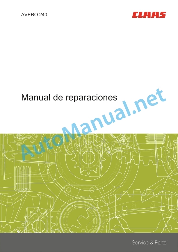 Alternative view of Claas Avero 240 (451) Combines Repair Manual ES
