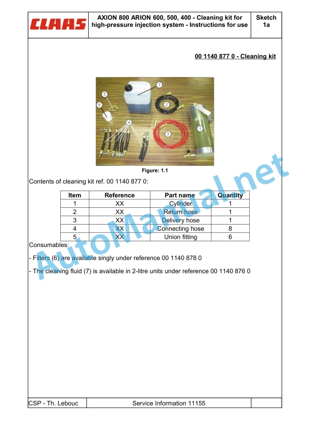 Claas Axion 840-810 Cmatic (A31) Tractors Operator Manual EN 7 Claas Axion 840-810 Cmatic (A31) Tractors Operator Manual EN - Image 7