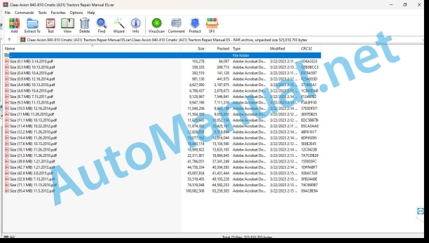 Claas Axion 840-810 Cmatic (A31) Tractors Repair Manual ES