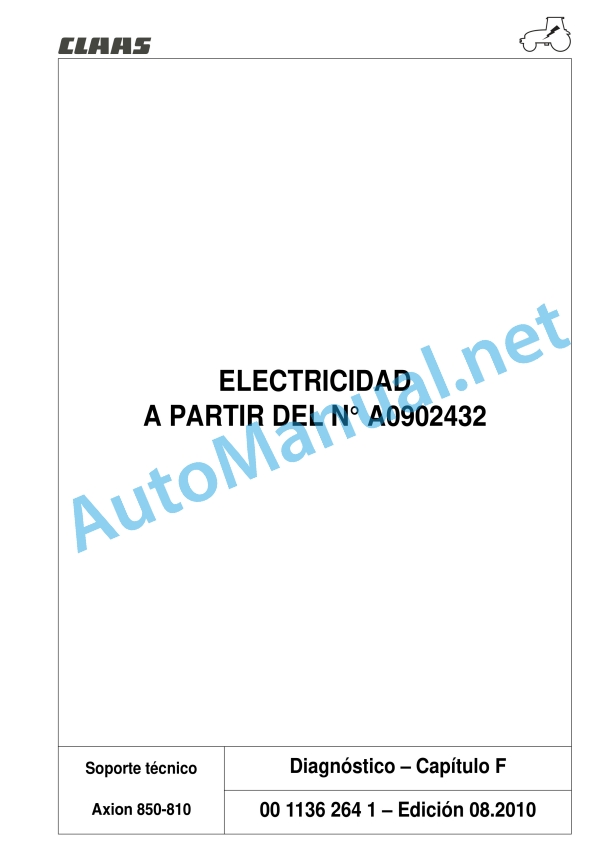 Claas Axion 840-810 Cmatic (A31) Tractors Repair Manual ES 18 Claas Axion 840-810 Cmatic (A31) Tractors Repair Manual ES - Image 18