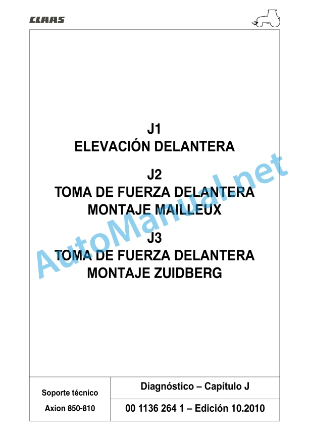 Claas Axion 840-810 Cmatic (A31) Tractors Repair Manual ES 23 Claas Axion 840-810 Cmatic (A31) Tractors Repair Manual ES - Image 23