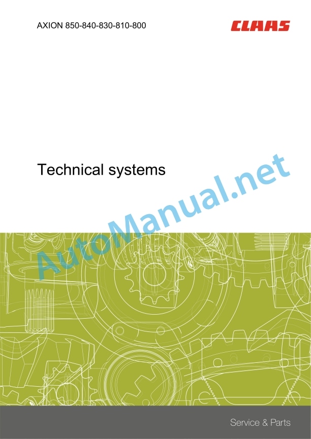 Claas Axion 850-800 (A60) Tractors Technical System EN 6 Claas Axion 850-800 (A60) Tractors Technical System EN - Image 6