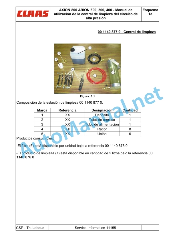 Claas Axion 850-810 (A09) Tractors Operator Manual ES 4 Claas Axion 850-810 (A09) Tractors Operator Manual ES - Image 4