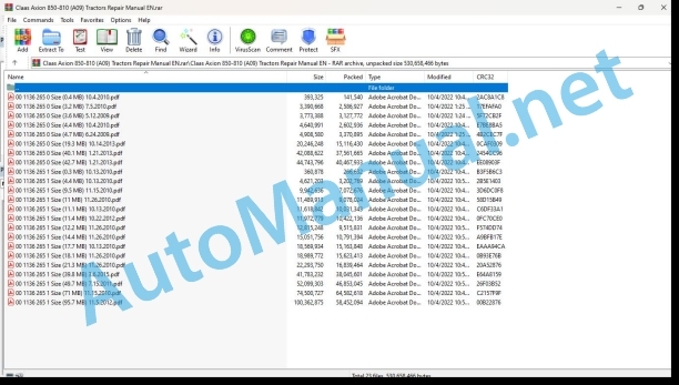 Claas Axion 850-810 (A09) Tractors Repair Manual EN