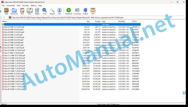 Claas Axion 850-810 (A09) Tractors Repair Manual ES