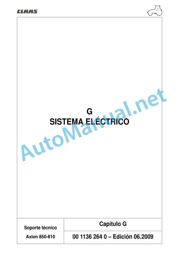 Claas Axion 850-810 (A09) Tractors Repair Manual ES 19 Claas Axion 850-810 (A09) Tractors Repair Manual ES - Image 19
