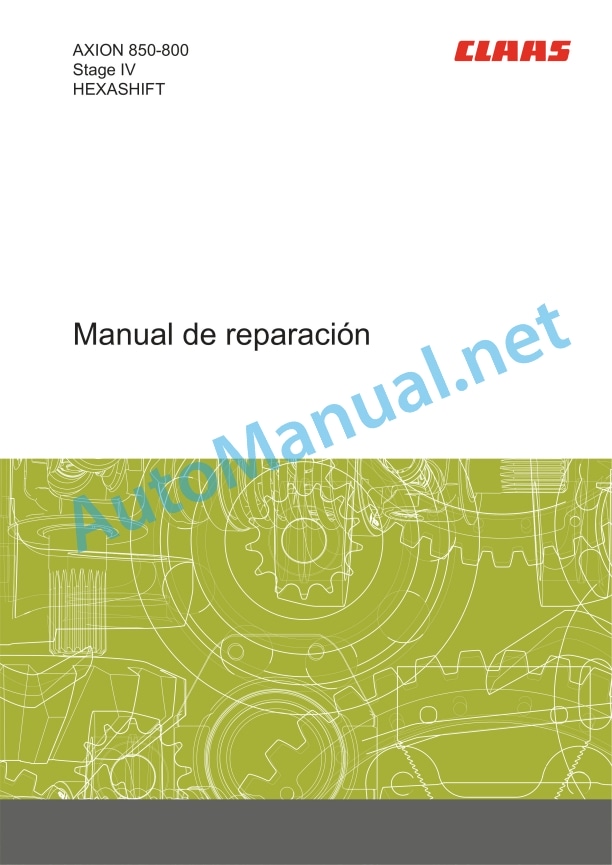 Alternative view of Claas Axion 850-810 (A40) Tractors Repair Manual ES