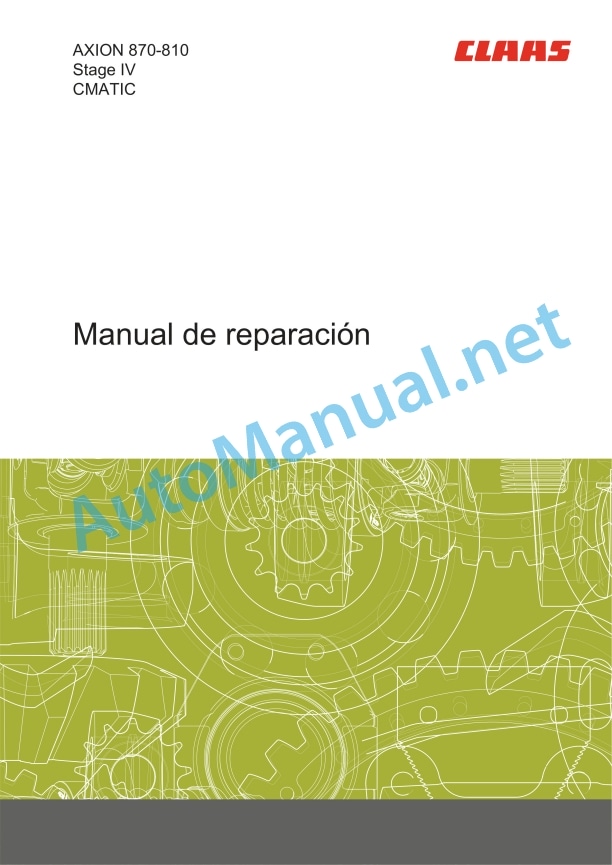 Alternative view of Claas Axion 850-810 Cmatic (A41) Tractors Repair Manual ES