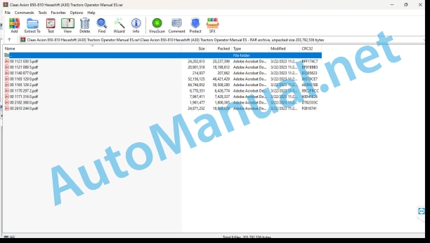 Claas Axion 850-810 Hexashift (A30) Tractors Operator Manual ES