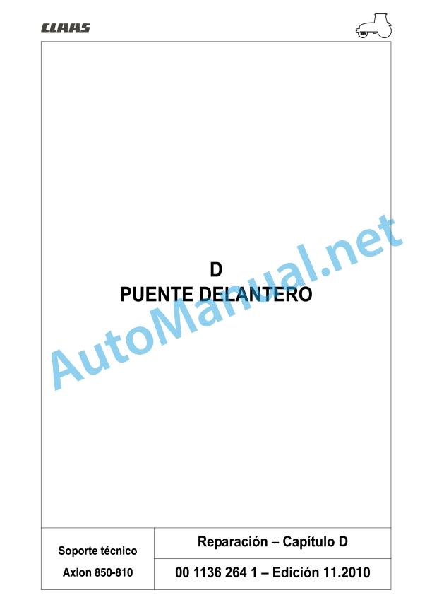 Claas Axion 850-810 Hexashift (A30) Tractors Repair Manual ES 18 Claas Axion 850-810 Hexashift (A30) Tractors Repair Manual ES - Image 18