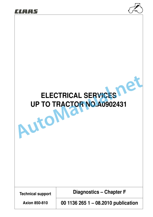 Claas Axion 850-810 Hexashift (A30) Tractors Technical System EN 8 Claas Axion 850-810 Hexashift (A30) Tractors Technical System EN - Image 8