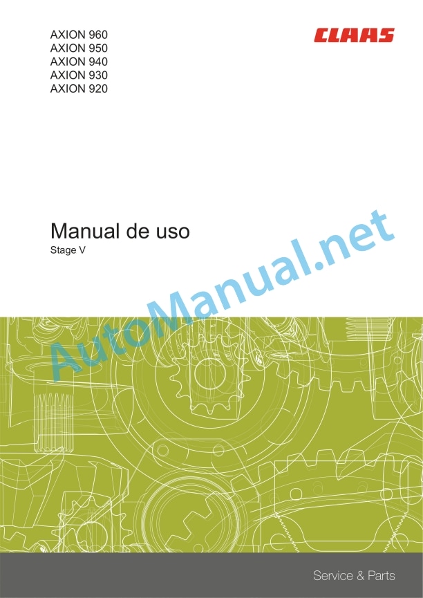 Claas Axion 960-920 (A64) Tractors Operator Manual ES 4 Claas Axion 960-920 (A64) Tractors Operator Manual ES - Image 4