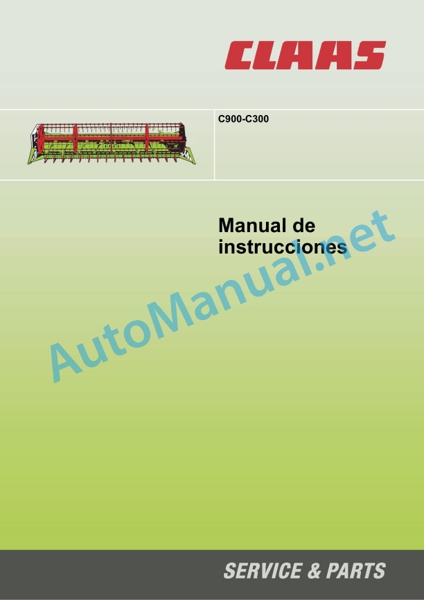Claas C510-C300 Mega Medion Do-Vx Combines Operator Manual ES 2 Claas C510-C300 Mega Medion Do-Vx Combines Operator Manual ES - Image 2