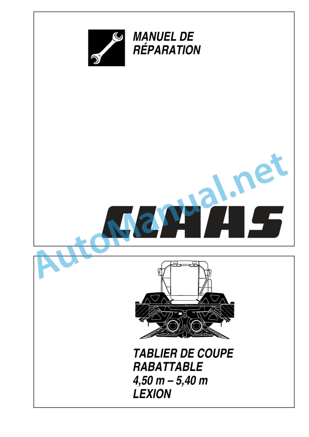 Claas C540-C450 Folding Lexion (713) Combines Repair Manual FR 2 Claas C540-C450 Folding Lexion (713) Combines Repair Manual FR - Image 2