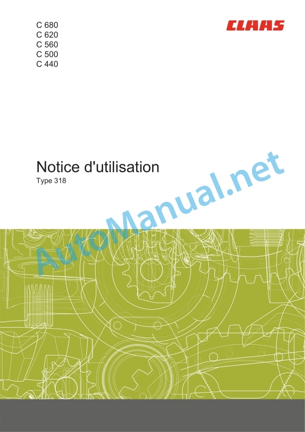 Claas C680-C440 (318) Combines Operator Manual FR 2 Claas C680-C440 (318) Combines Operator Manual FR - Image 2
