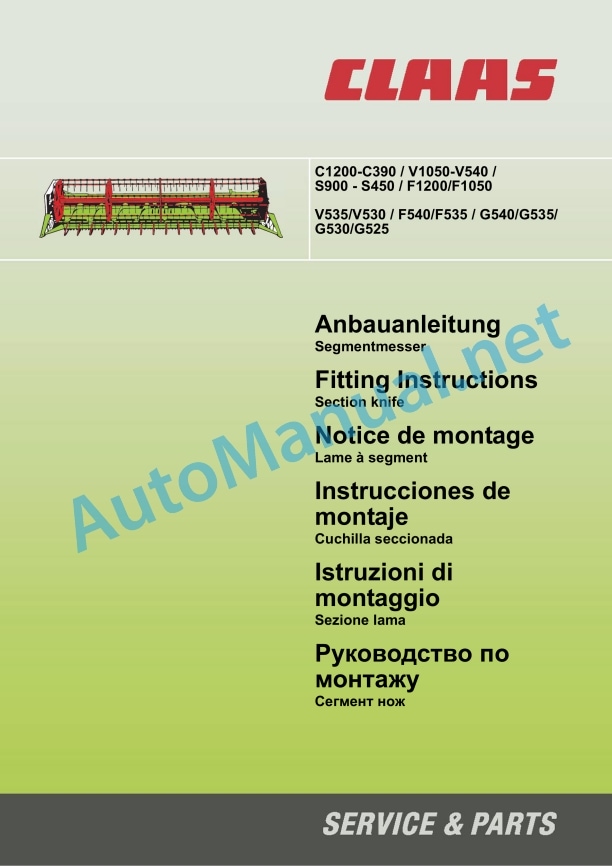 Claas C900-C390 Lexion (714) Combines Assembly Instruction EN 3 Claas C900-C390 Lexion (714) Combines Assembly Instruction EN - Image 3