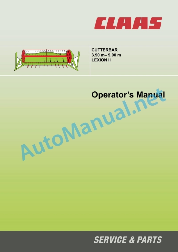 Claas C900-C390 Lexion (714) Combines Operator Manual EN 2 Claas C900-C390 Lexion (714) Combines Operator Manual EN - Image 2