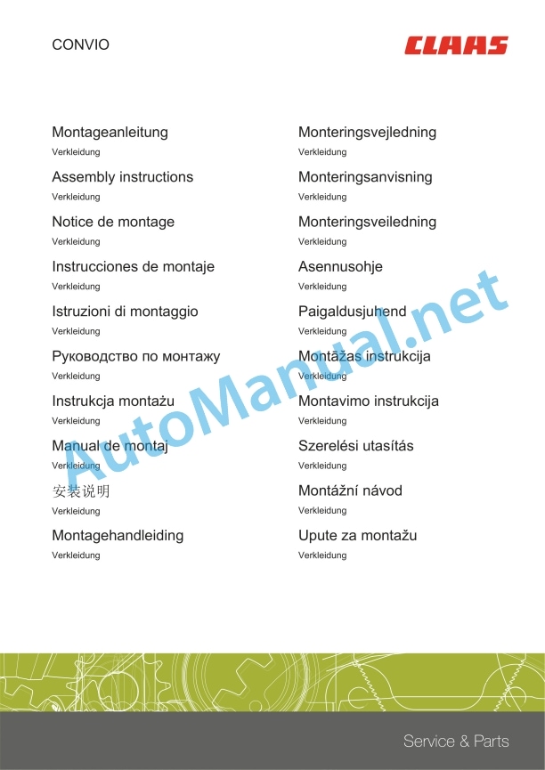 Claas C900-C600 Mega Medion Do-Vx (701) Combines Assembly Instruction EN 7 Claas C900-C600 Mega Medion Do-Vx (701) Combines Assembly Instruction EN - Image 7