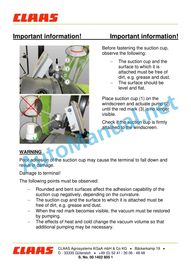 Claas Cam Pilot (B84) Digital Solutions Operator Manual EN 14 Claas Cam Pilot (B84) Digital Solutions Operator Manual EN - Image 14