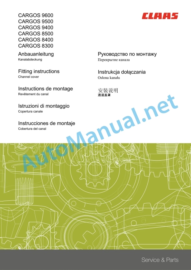 Claas Cargos 8500-8300 (991) Loader Wagons Assembly Instruction EN 6 Claas Cargos 8500-8300 (991) Loader Wagons Assembly Instruction EN - Image 6