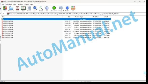Claas Cargos 9600 9500 9400 (990) Loader Wagons Operator Manual EN 1 Claas Cargos 9600 9500 9400 (990) Loader Wagons Operator Manual EN