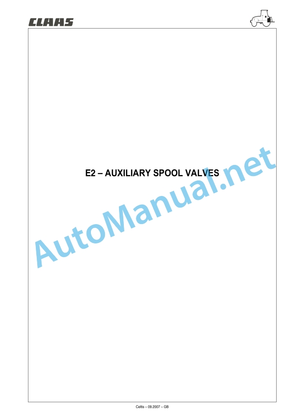 Claas Celtis 456-426 Rx, Rc, Ra (A07) Tractors Repair Manual EN 8 Claas Celtis 456-426 Rx, Rc, Ra (A07) Tractors Repair Manual EN - Image 8