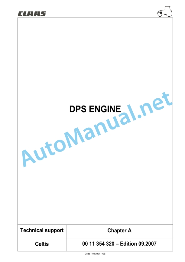 Claas Celtis 456-426 Rx, Rc, Ra (A07) Tractors Technical System EN 10 Claas Celtis 456-426 Rx, Rc, Ra (A07) Tractors Technical System EN - Image 10