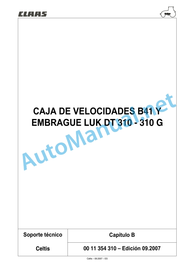 Claas Celtis 456-426 Rx, Rc, Ra (A07) Tractors Technical System ES 4 Claas Celtis 456-426 Rx, Rc, Ra (A07) Tractors Technical System ES - Image 4