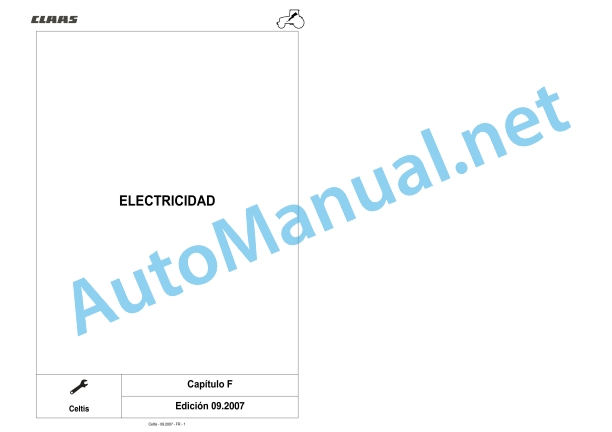 Claas Celtis 456-426 Rx, Rc, Ra (A07) Tractors Technical System ES 5 Claas Celtis 456-426 Rx, Rc, Ra (A07) Tractors Technical System ES - Image 5