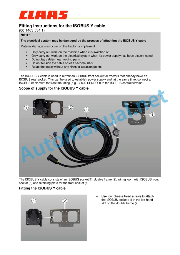 Alternative view of Claas Cemis 1200 (B62) Digital Solutions Assembly Instruction EN