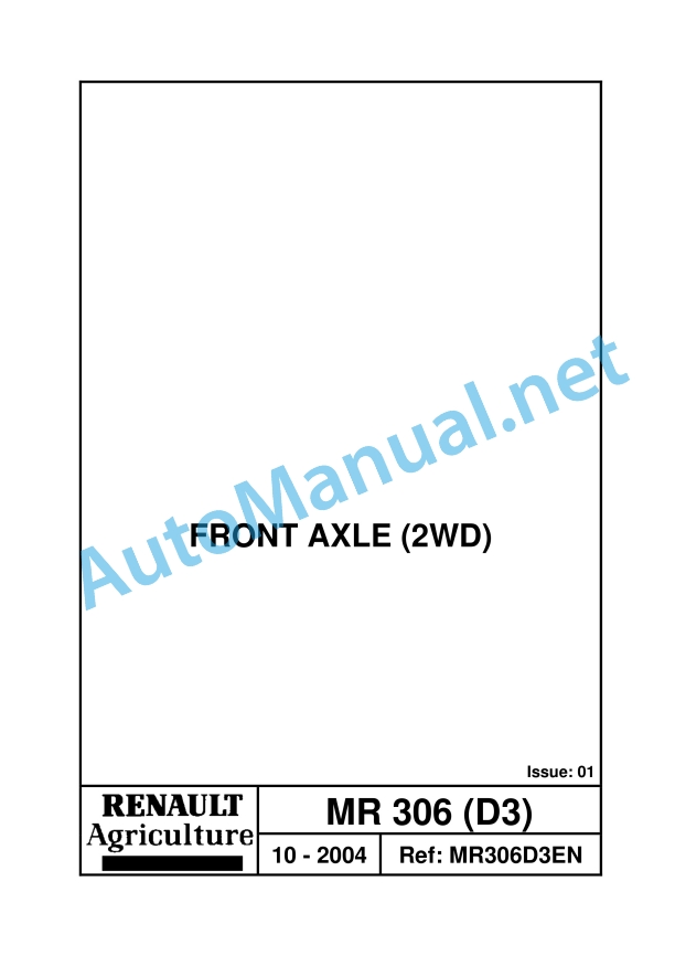 Claas Ceres 346-316 2+4Wd (A17) Tractors Repair Manual EN 11 Claas Ceres 346-316 2+4Wd (A17) Tractors Repair Manual EN - Image 11