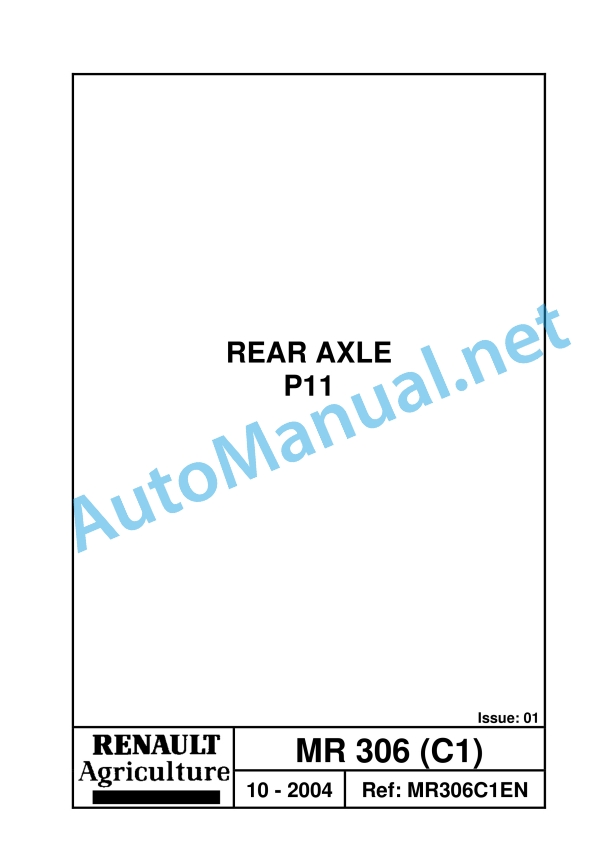 Claas Ceres 346-316 2+4Wd (A17) Tractors Repair Manual EN 7 Claas Ceres 346-316 2+4Wd (A17) Tractors Repair Manual EN - Image 7