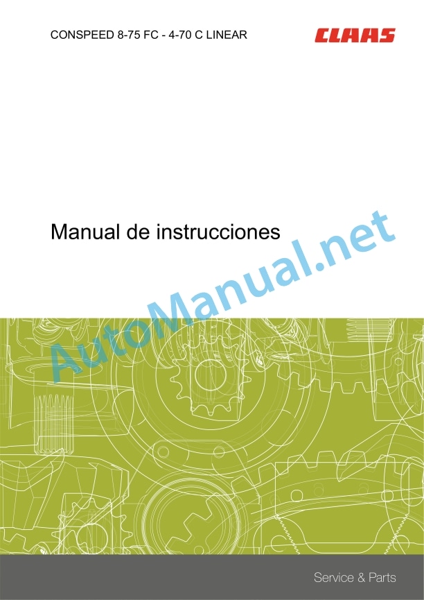 Claas Conspeed 4 5-70 75 C Linear (H00) Combines Operator Manual ES 2 Claas Conspeed 4 5-70 75 C Linear (H00) Combines Operator Manual ES - Image 2