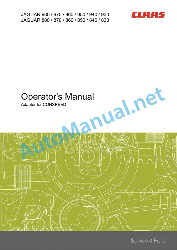 Claas Conspeed 6-70 75 C (H05) Combines Operator Manual EN 4 Claas Conspeed 6-70 75 C (H05) Combines Operator Manual EN - Image 4