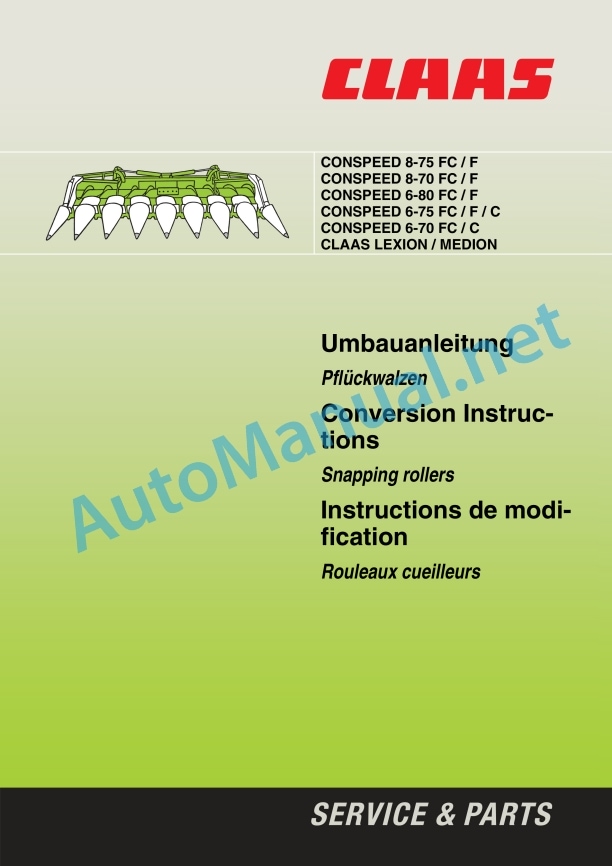 Claas Conspeed 6 Medion (909) Combines Assembly Instruction EN 5 Claas Conspeed 6 Medion (909) Combines Assembly Instruction EN - Image 5
