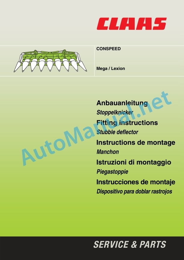 Claas Conspeed 6 Medion (909) Combines Assembly Instruction EN 9 Claas Conspeed 6 Medion (909) Combines Assembly Instruction EN - Image 9