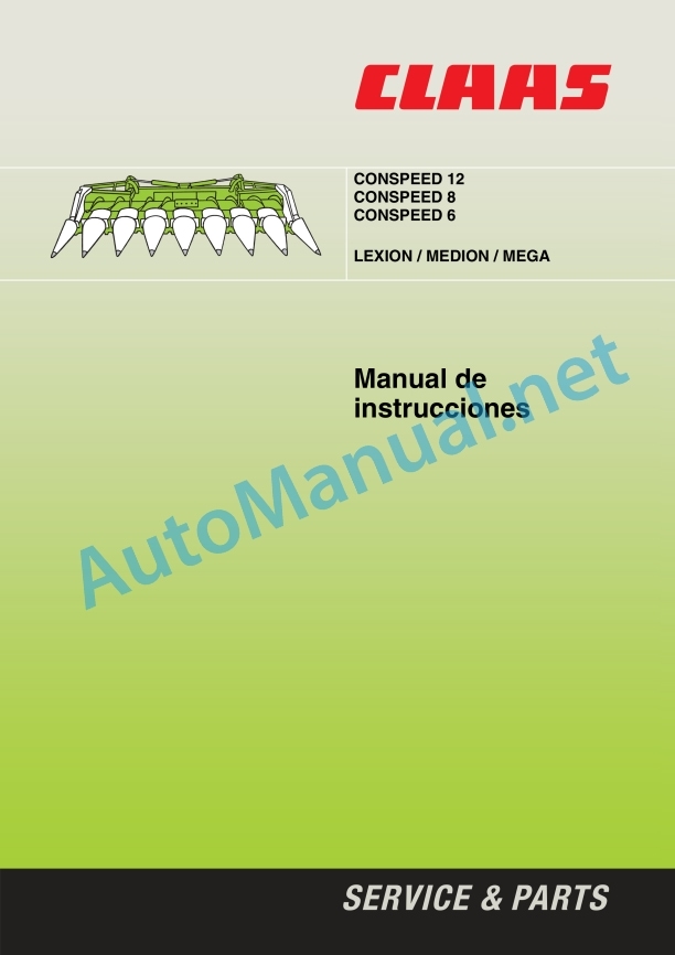 Claas Conspeed 6 Medion (914) Combines Operator Manual ES 2 Claas Conspeed 6 Medion (914) Combines Operator Manual ES - Image 2