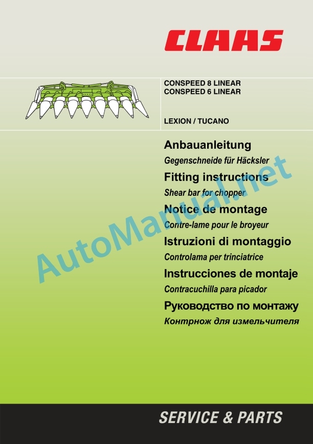 Claas Conspeed 8-75 70 Fc Linear (I01) Combines Assembly Instruction EN 7 Claas Conspeed 8-75 70 Fc Linear (I01) Combines Assembly Instruction EN - Image 7