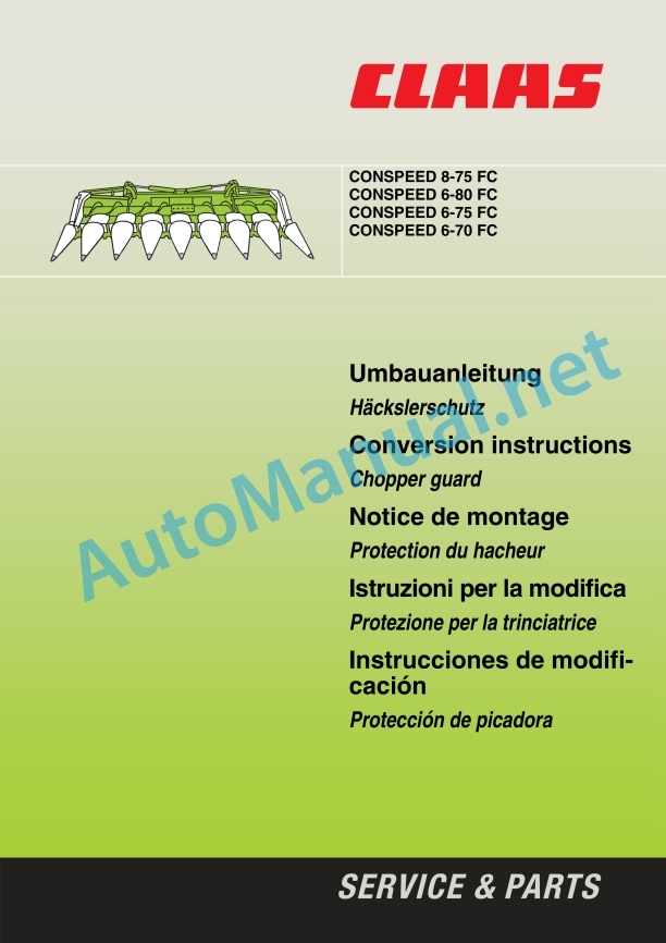 Claas Conspeed 8 Lexion (907) Combines Assembly Instruction EN 6 Claas Conspeed 8 Lexion (907) Combines Assembly Instruction EN - Image 6