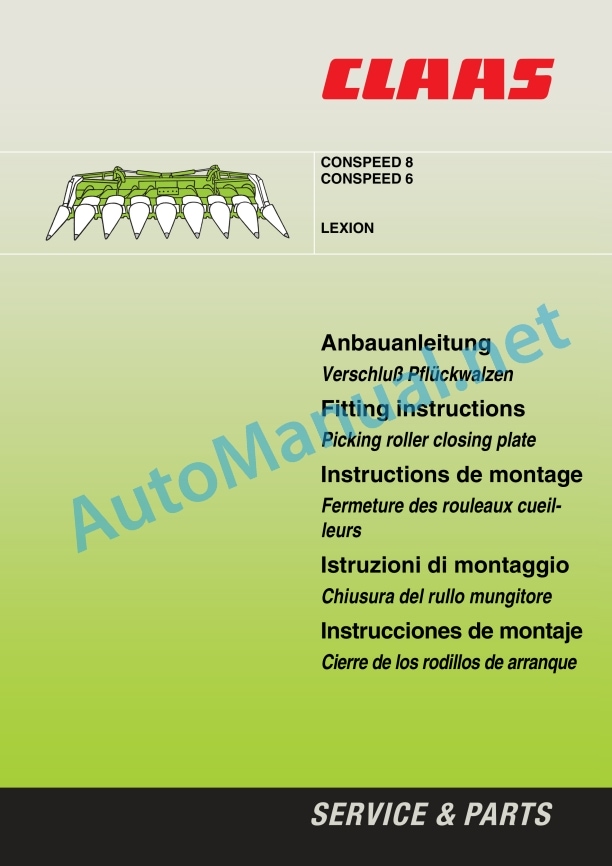 Claas Conspeed 8 Lexion (907) Combines Assembly Instruction EN 8 Claas Conspeed 8 Lexion (907) Combines Assembly Instruction EN - Image 8
